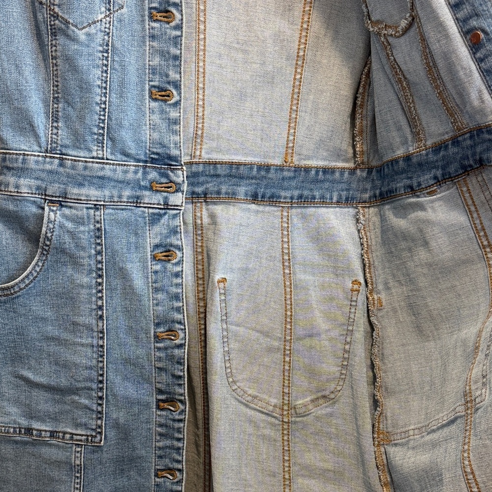 Madewell Light Blue Denim Button-Front Dress size 2 - Picture 7 of 7